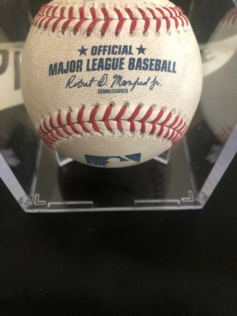 Juan Soto Autographed MLB Debut Game Used Authenticated Ball 5/20
