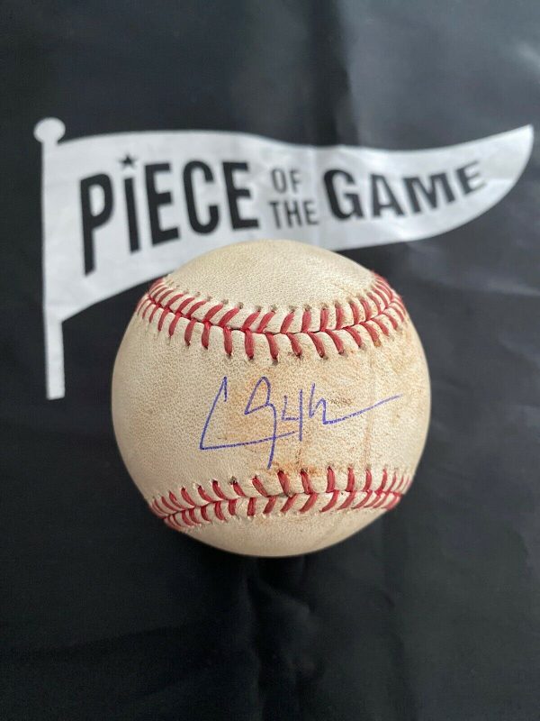 Clayton Kershaw MLB Game Used Strike Autographed Logo Ball